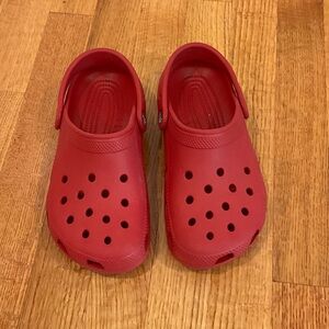 Kids Red CROCS sz 3